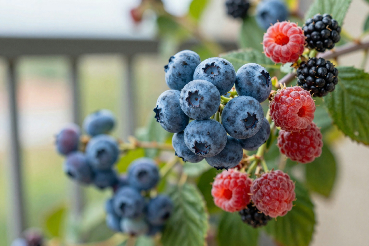 I mirtilli, i lamponi e le more possono crescere anche sul terrazzo di casa