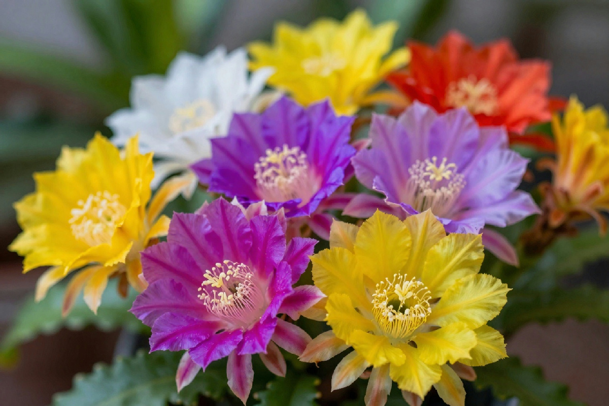 Se stai osservando attentamente i boccioli, non confonderli con altre piante: è il cactus di Pasqua
